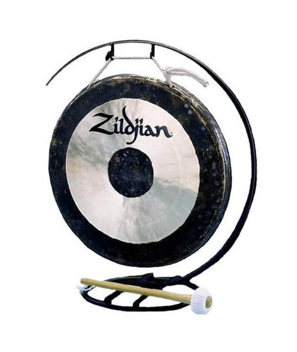 Plato Gong 12" Zildjian ZZP0565 Gong 12 Traditional Con Stand Set