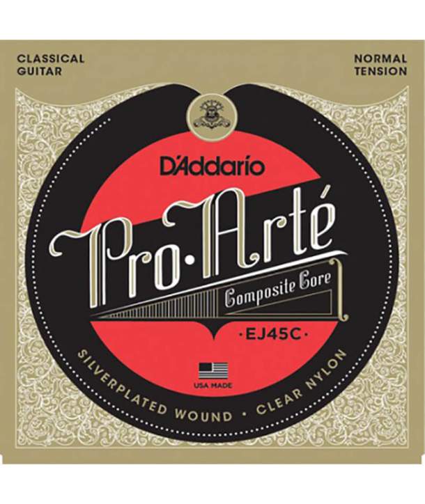 Juego Cuerdas Guitarra Clásica D'addario EJ45C Tension Normal