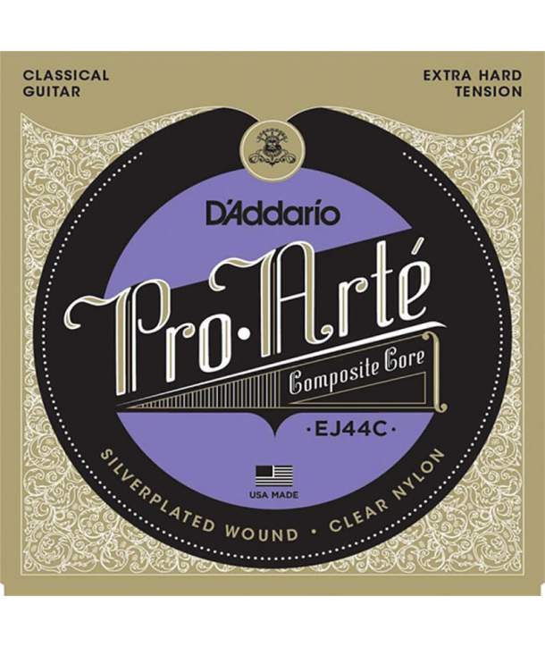 Juego Cuerdas Guitarra Clásica D'addario EJ44C Tension Extra Fuerte