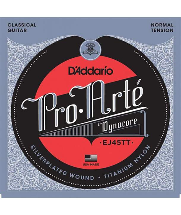 Juego Cuerdas Guitarra Clásica D'addario EJ45TT Tension Normal