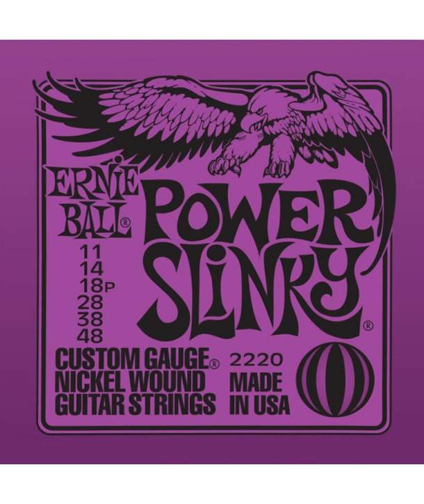Juego Cuerdas Guitarra Eléctrica Ernie Ball 2220 Power Slinky
