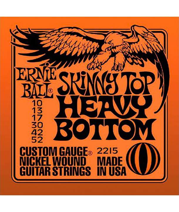 Juego Cuerdas Guitarra Eléctrica Ernie Ball 2215 Skinny Top Heavy Bottom