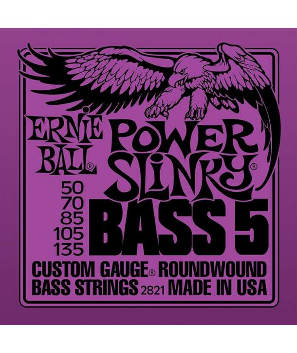 Juego Cuerdas Bajo 5 Cuerdas Ernie Ball 2811 Power Slinky