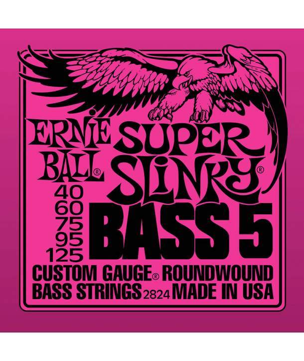 Juego Cuerdas Bajo 5 Cuerdas Ernie Ball 2824 Super Slinky