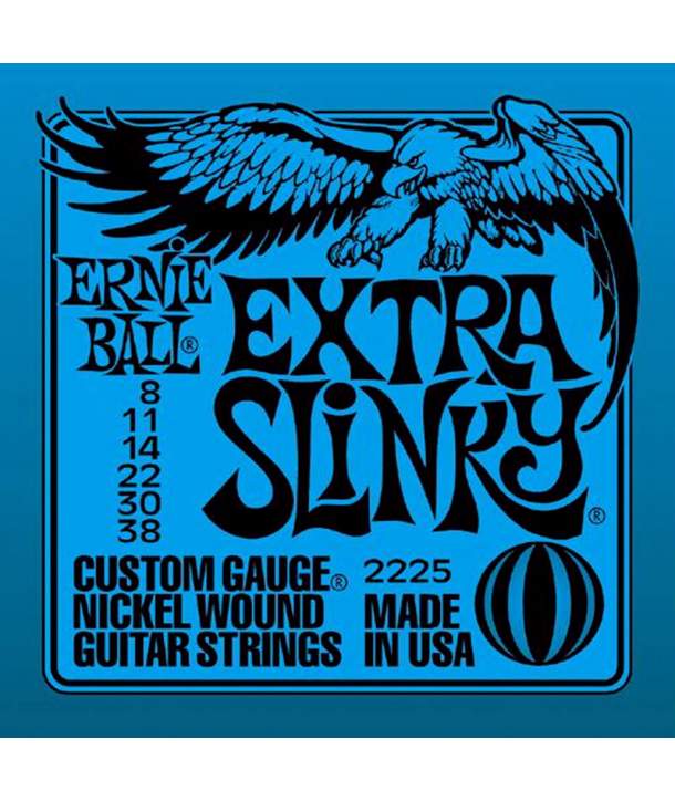 Juego Cuerdas Guitarra Eléctrica Ernie Ball 2225 Extra Slinky