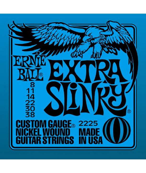 Juego Cuerdas Guitarra Eléctrica Ernie Ball 2225 Extra Slinky