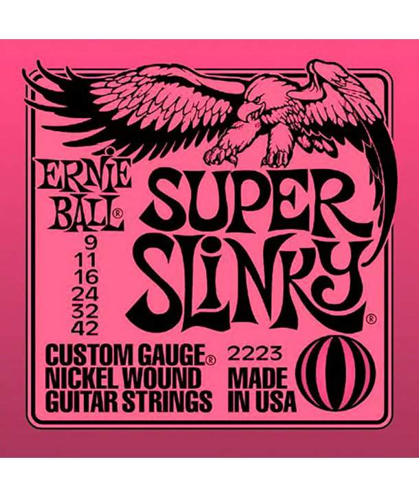 Juego Cuerdas Guitarra Eléctrica Ernie Ball 2223 Super Slinky