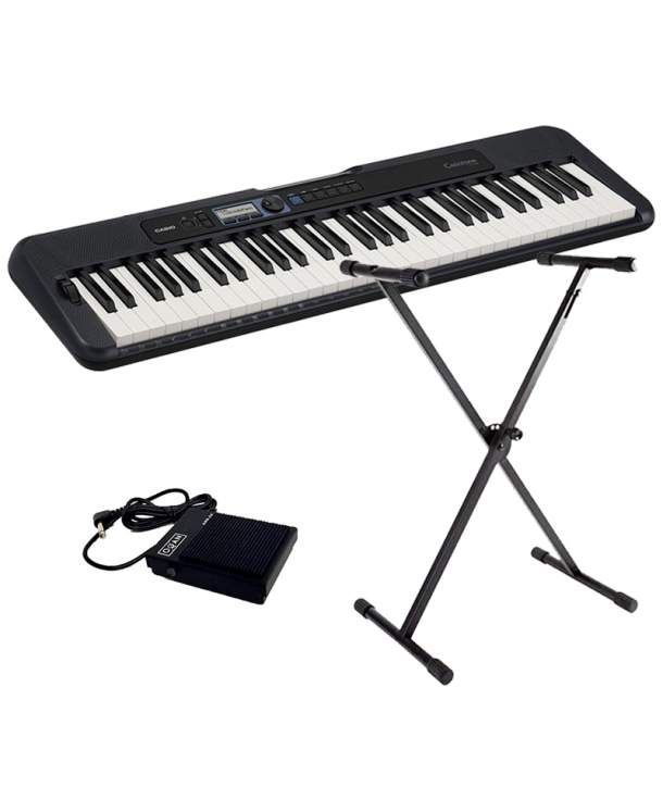 Kit Teclado Casio CT-S300 + Soporte de tijera + Pedal sustain