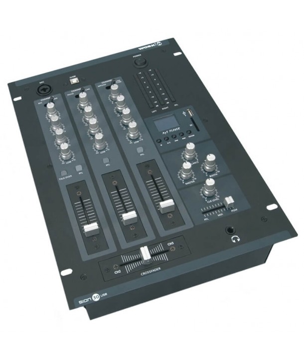 Mixer DJ Work Sion 30 USB 3 Canales