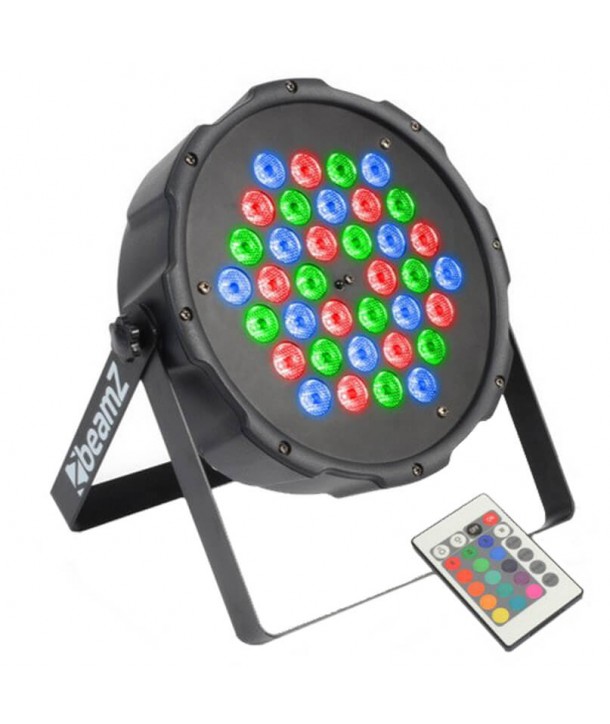 Foco PAR Plano 36x 1W RGB LEDs DMX IR Beamz 151290