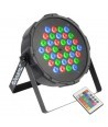 Foco PAR Plano 36x 1W RGB LEDs DMX IR Beamz 151290