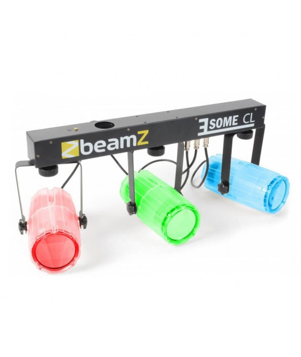 Set de iluminación Beamz 153740 Conjunto 3 x 57 RGBW LEDs Transparente