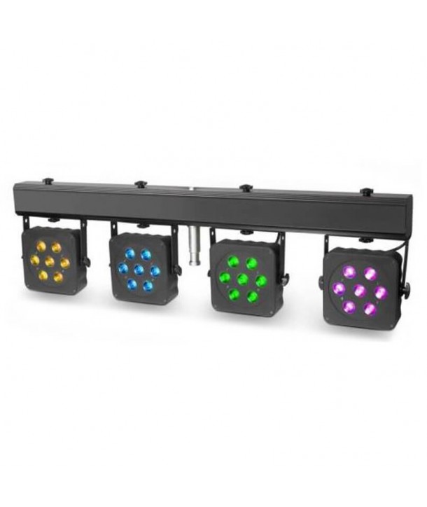 Set de iluminación Cameo Multi PAR 2 Set de compactos proyectores LED tricolor 28 x 3 W
