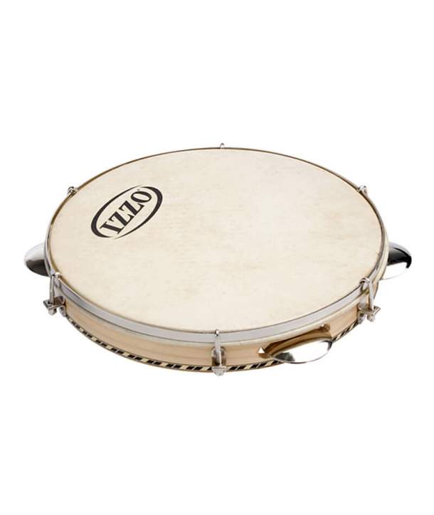 Pandeiro Izzo 10'' Madera Caxeta P/Piel