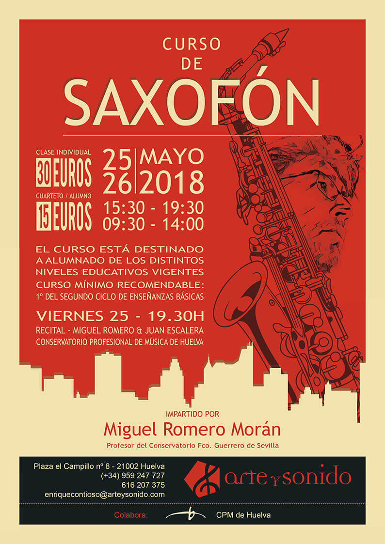 Curso Saxofón Miguel Romero Morán